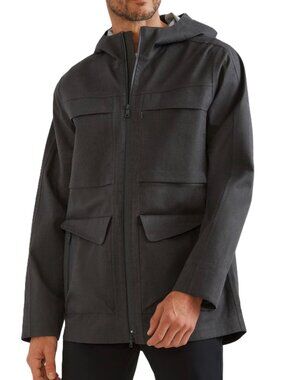 Rhone Commuter Field Coat Water Resistant Hooded Jacket Mens Asphalt XL NWT 298